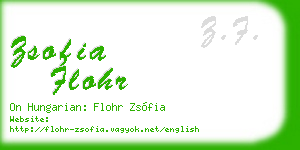 zsofia flohr business card